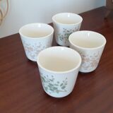 4 tasses à café style japonais