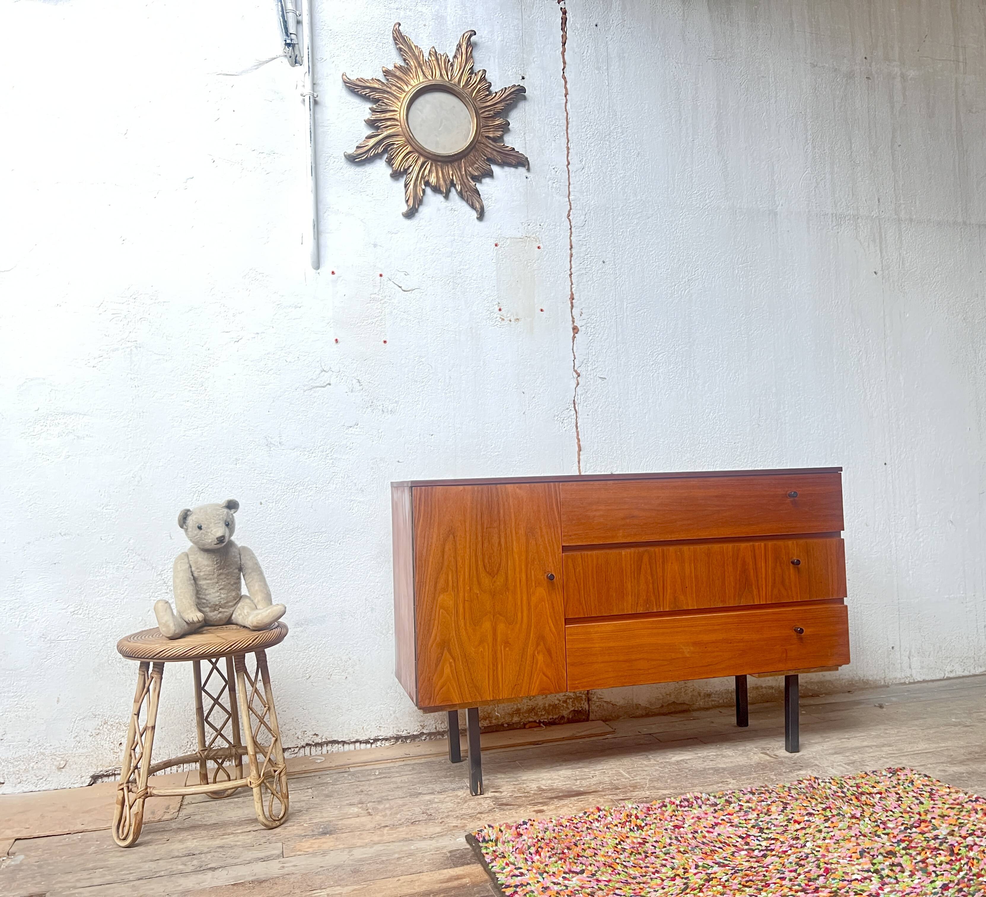 French modernist vintage TV/hifi cabinet