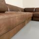 Modular corner sofa DS-76 in brown leather, designed by De Sede, 1980s.