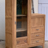 Art Deco asymmetrical glass Parisian wardrobe 1930