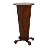 Table d'appoint ronde Art Déco en chêne, France années 1930