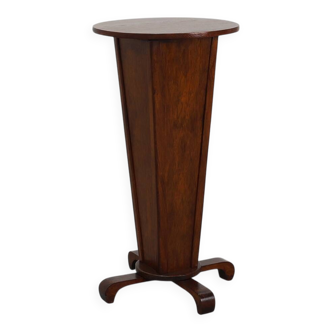 Table d'appoint ronde Art Déco en chêne, France années 1930