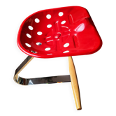 Tabouret Zanotta Mezzadro rouge