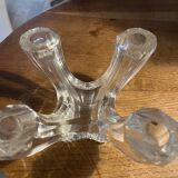 Bougeoir cristal signé