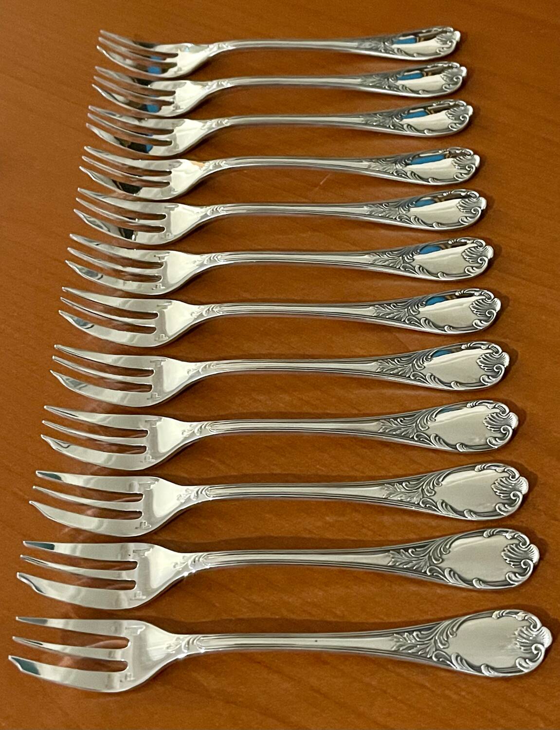 Christofle Marly 12 cake forks new condition