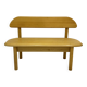 Vintage Danish Ansager mobler solid wooden bench , 1970s