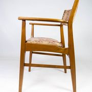 Chaise en teck avec accoudoirs 60s