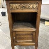 Small bedside table 1930 with pink marble top