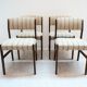 4 Scandinavian chairs in solid rosewood