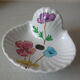 Old porcelain soap holder of Paris floral decoration anemone retro bathroom