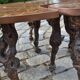 Modular coffee table in vine shoot marquetry.