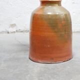 Vintage glazed terracotta pot