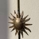 Vintage sun-shaped wrought iron lamp foot