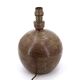 Lampe boule de potier en grès pyrité de Guy Baudat, années 70
