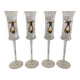 Art Deco Champagne Flutes