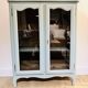 Painted wooden glass library