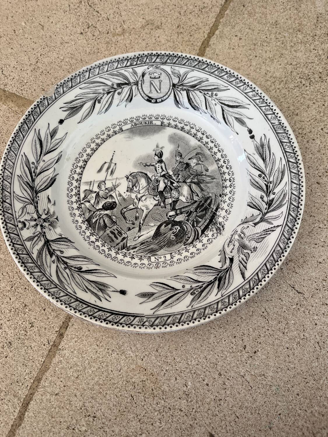 Creil & Montereau plate, 19th century