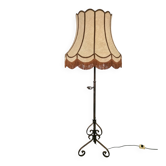 Adjustable Wrought Iron Floor Lamp, 1930s