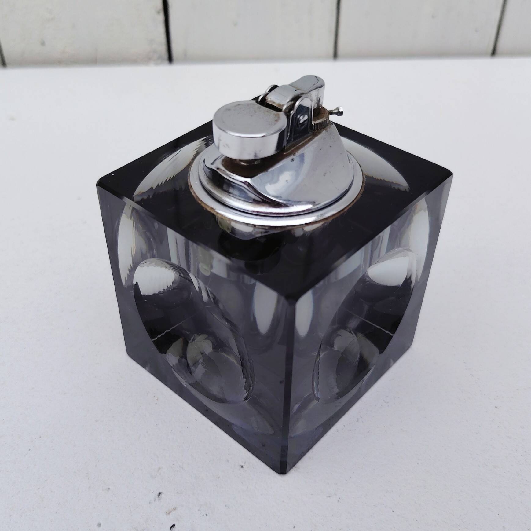 Vintage Antonio Imperatore Smoked Glass Lighter