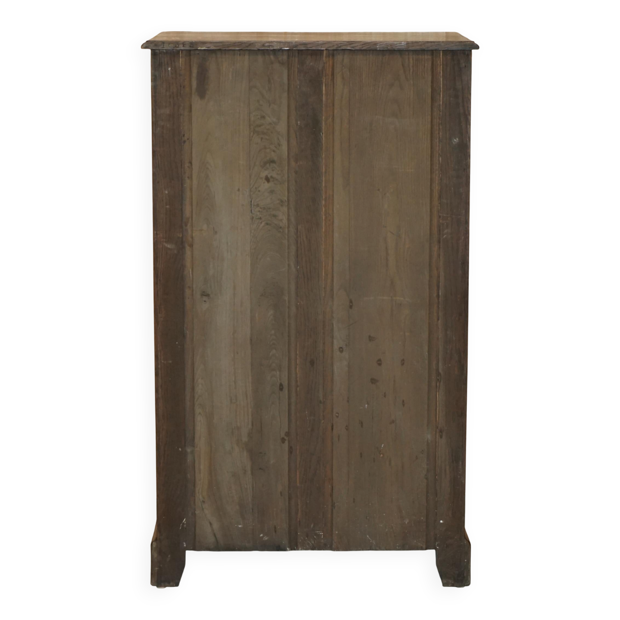 Tall oak Pollard commode circa 1900 - Large tallboy