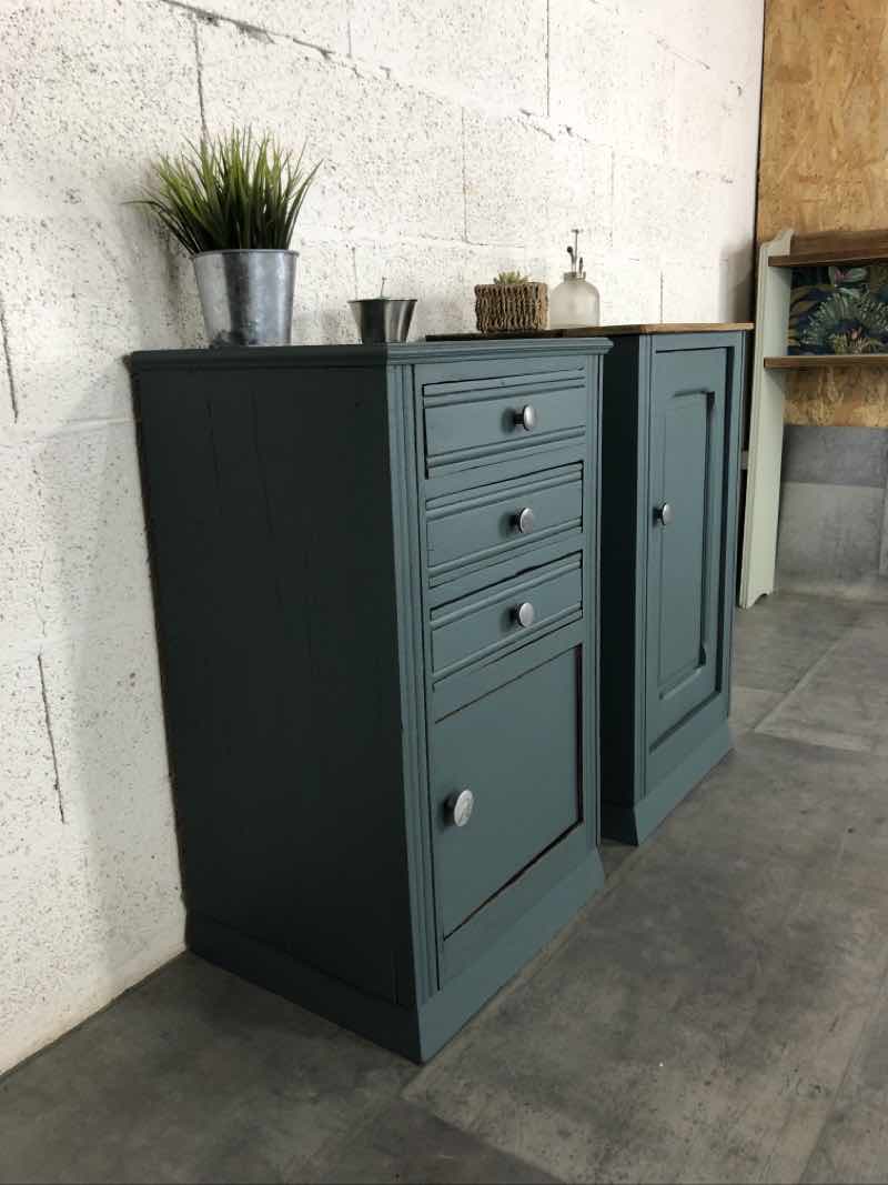 Pair of old bedside tables
