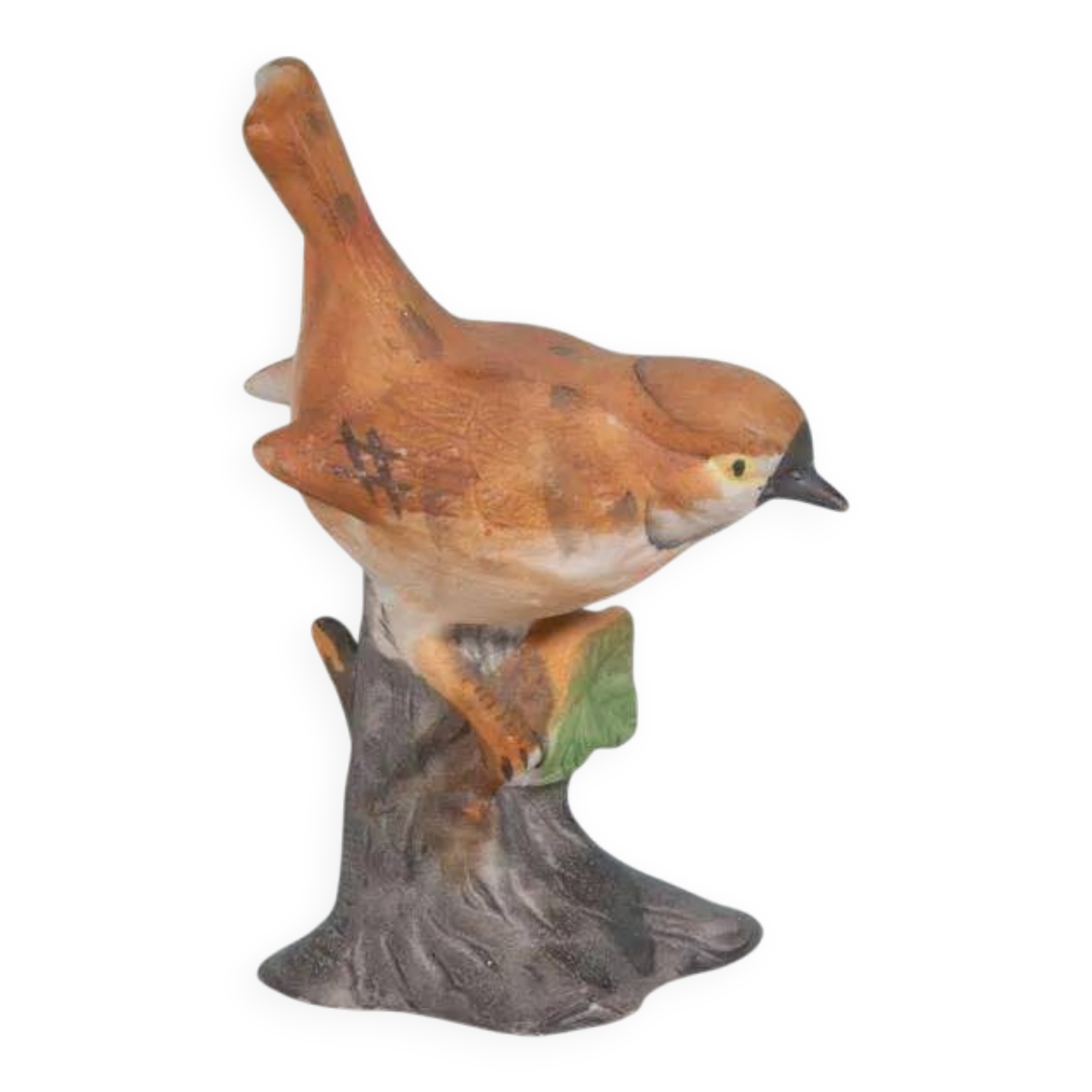 Vintage porcelain bird statuette from the sixties.