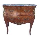 Small Louis XV style desk chest of drawers, 19th century period