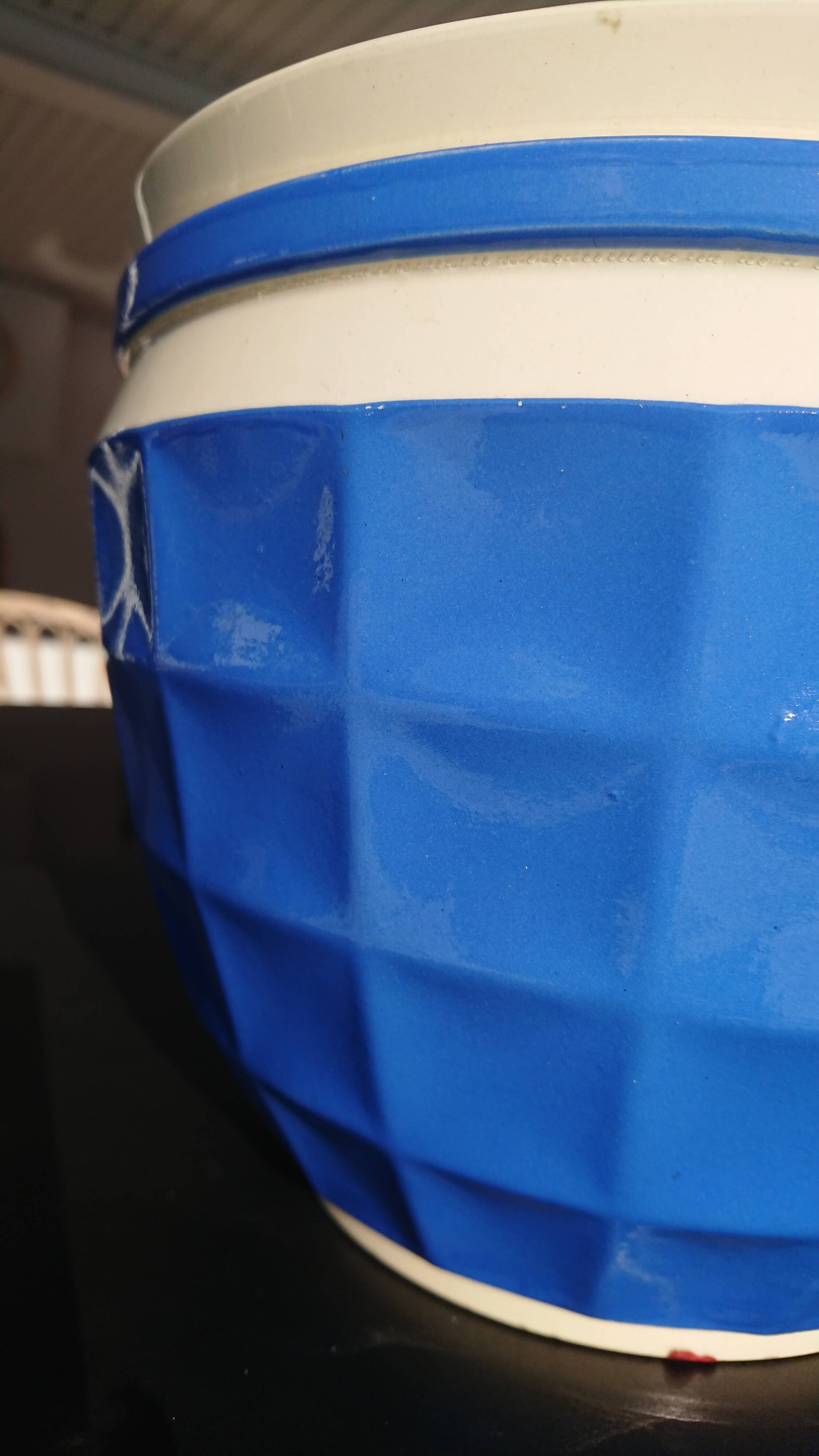 Digoin Sarreguemines Blue Pot Cache