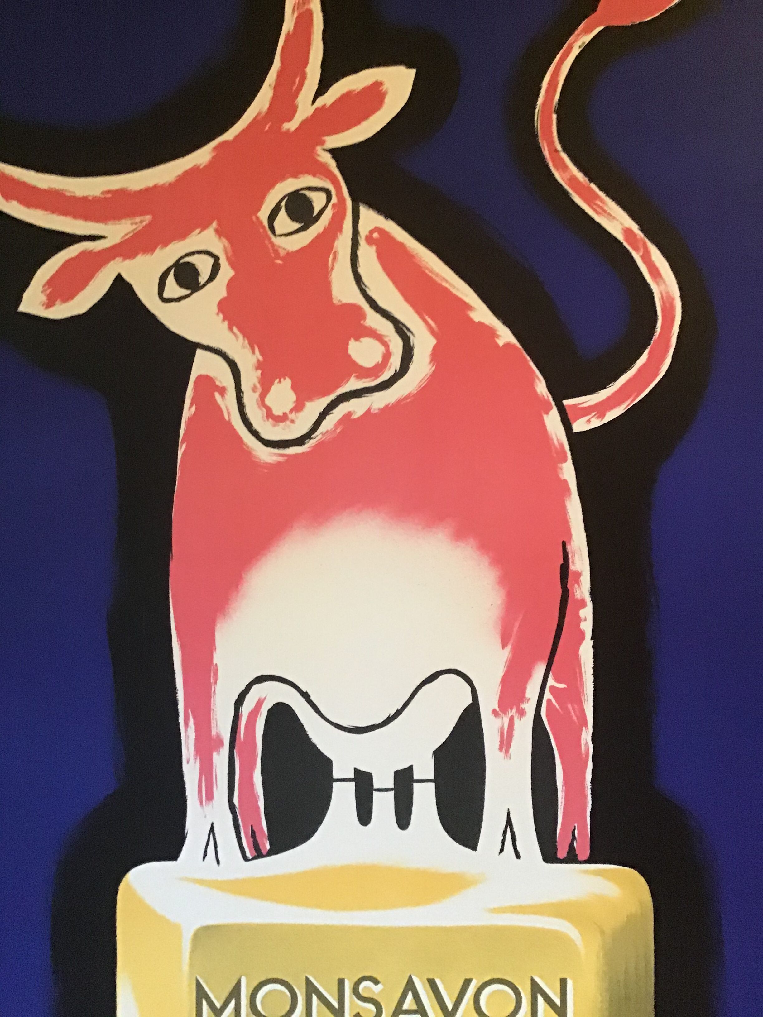 Affiche raymond savignac monsavon au lait, lithographie