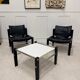 Paire de fauteuils + table ARKANA Maurice Burke