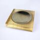 Lucite & rattan ashtray, Christian Dior style, 1970