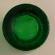 6 green whiskey glasses, bubbles and Biot soufflés