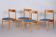 Mid-Century Beech Dining Chairs attributed to Dyha Brno, 1950s, Set of 4
