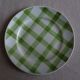 4 assiettes dessert Moulin des loups Orchies carreaux verts