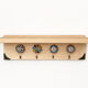 Wall-mounted key holder wooden shelf