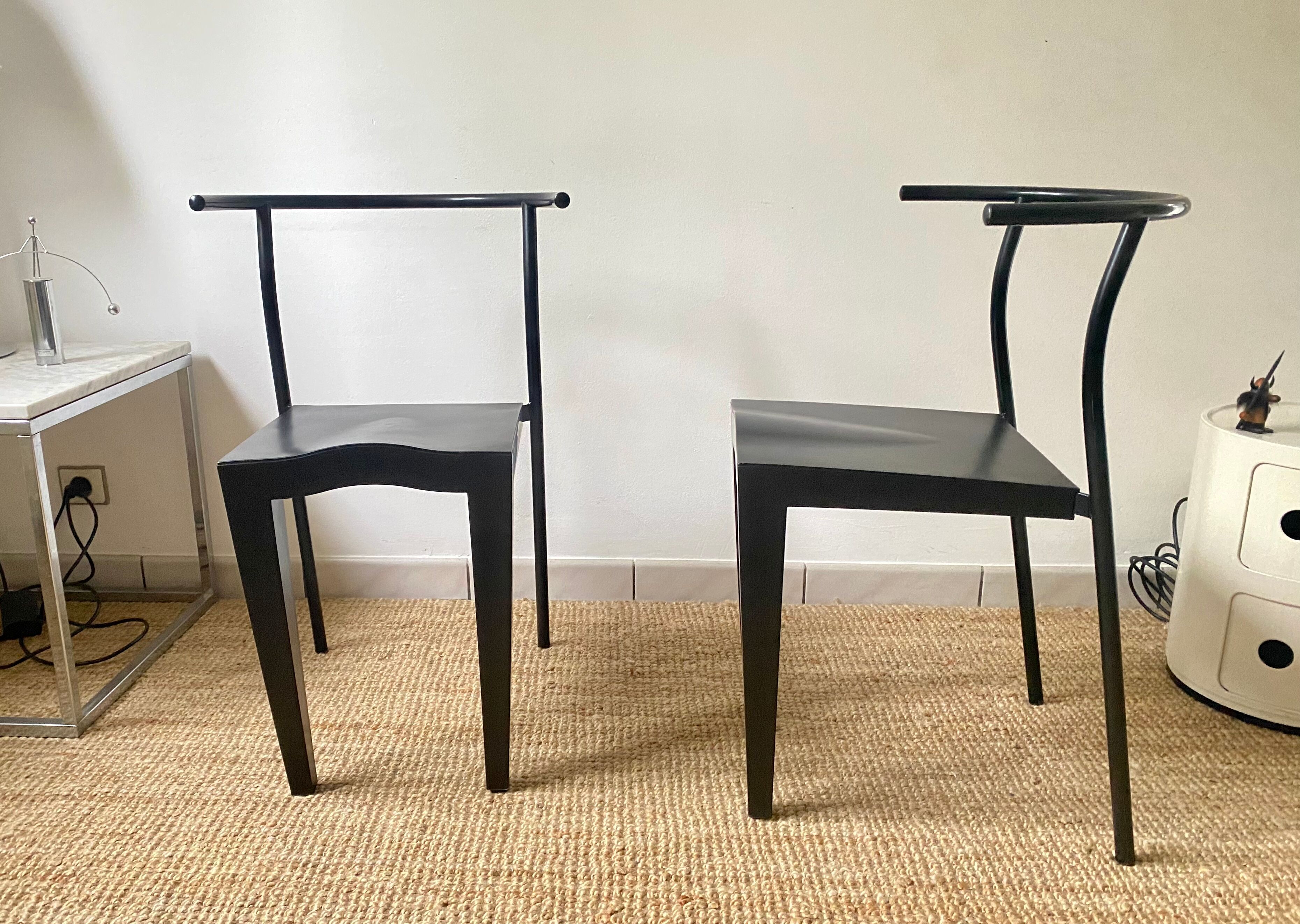 Chairs kartell dr Glob design Philippe Starck vintage 80s