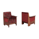 Pair of dutch art deco armchairs