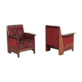 Pair of dutch art deco armchairs