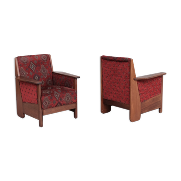 Paire de fauteuils Art déco hollandais