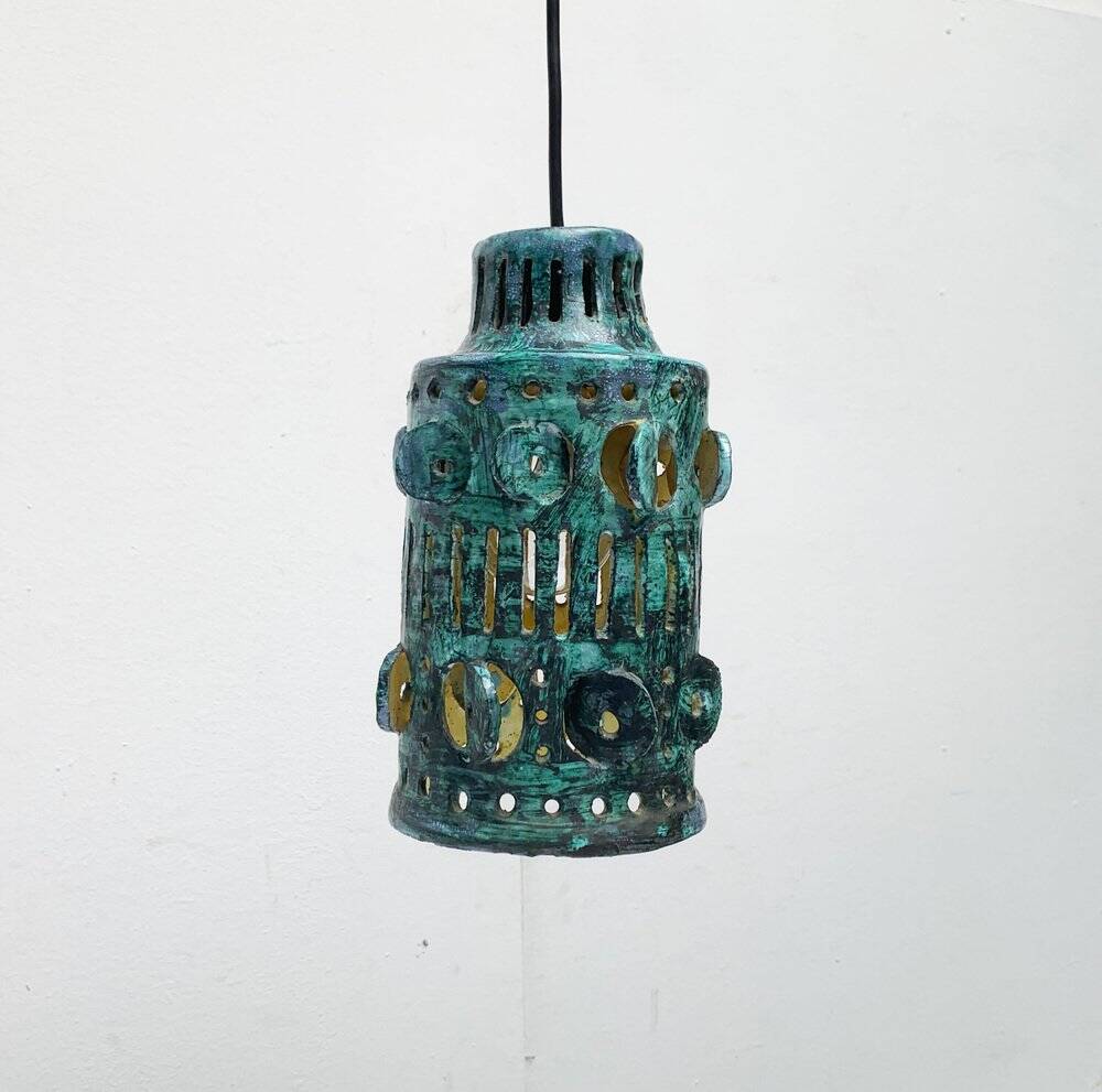 Mid-century ceramic pendant lamp, 1960s