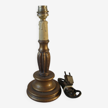 Pied de lampe en bois doré style Florentin