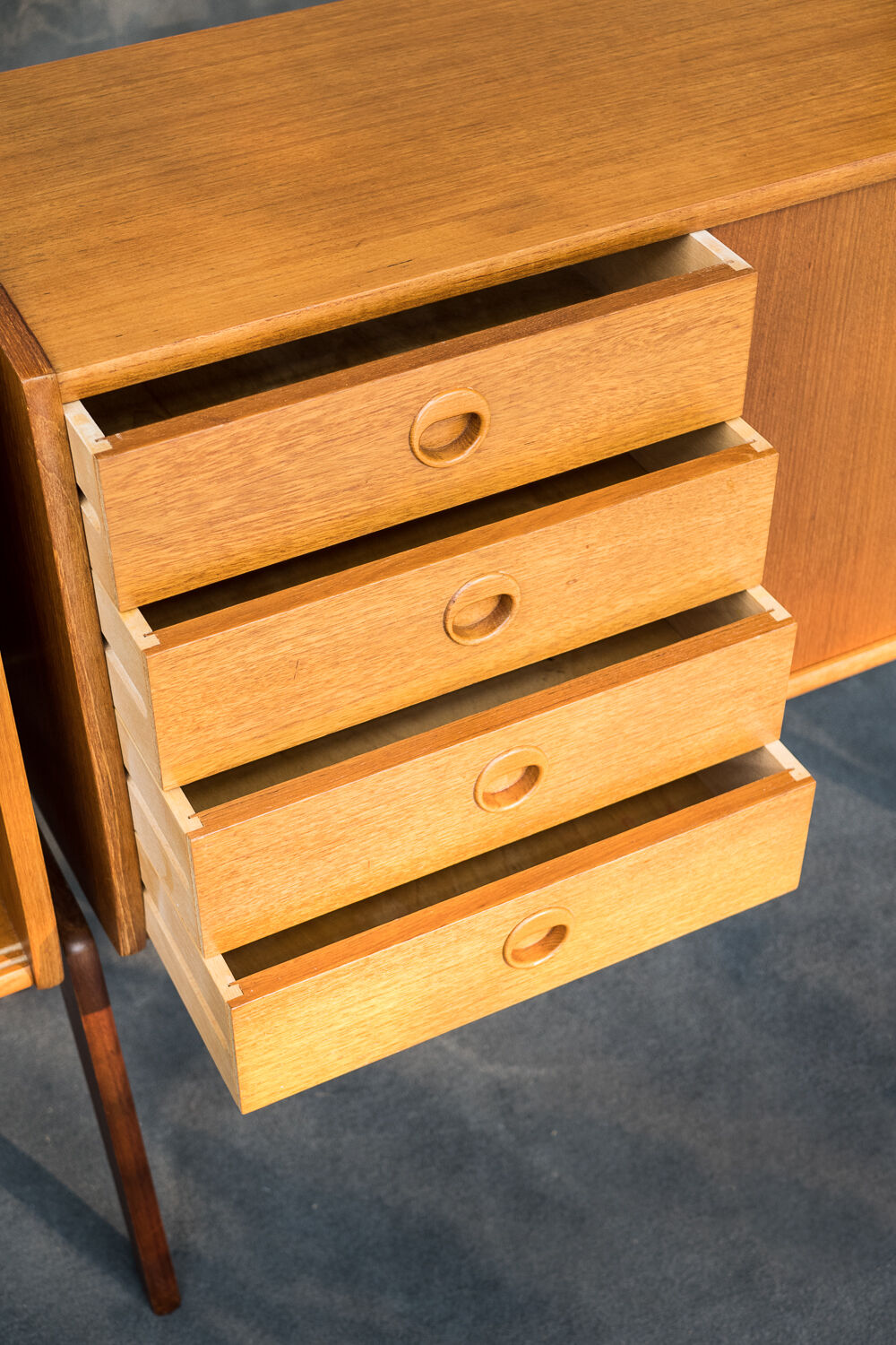 Norwegian teak storage furniture, Ergo model, 2 modules by Blindheim