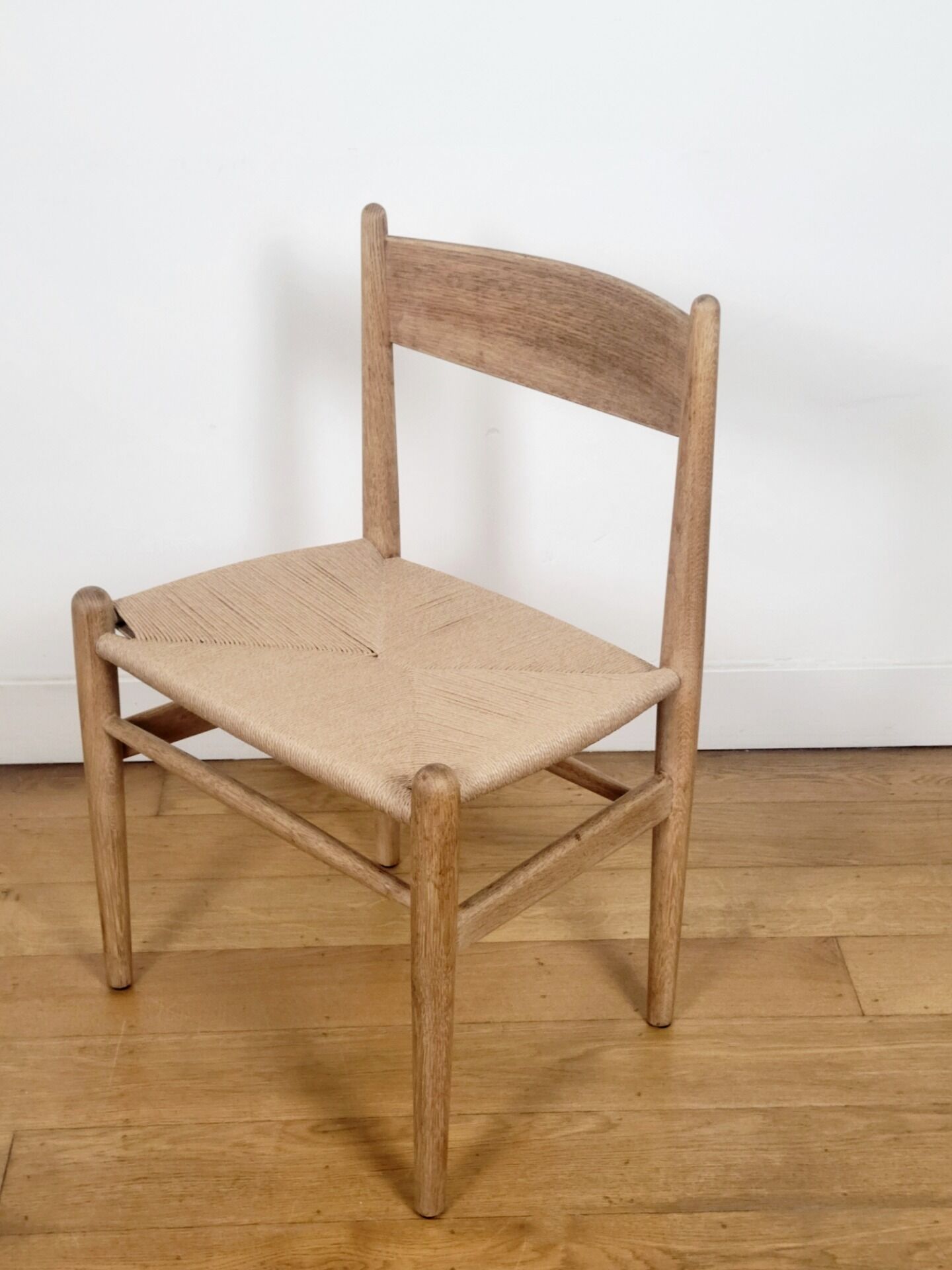 Set of 2 Hans J. Wegner CH36 dining chairs for Carl Hansen & Søn in solid oak