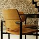 Roche Bobois - Round dining table in smoked glass and chromed steel - c 1975