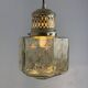 Antique art deco suspension in stained glass