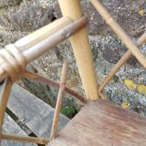 Vintage rattan shelf