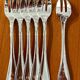 Christofle Malmaison 6 oyster forks new condition