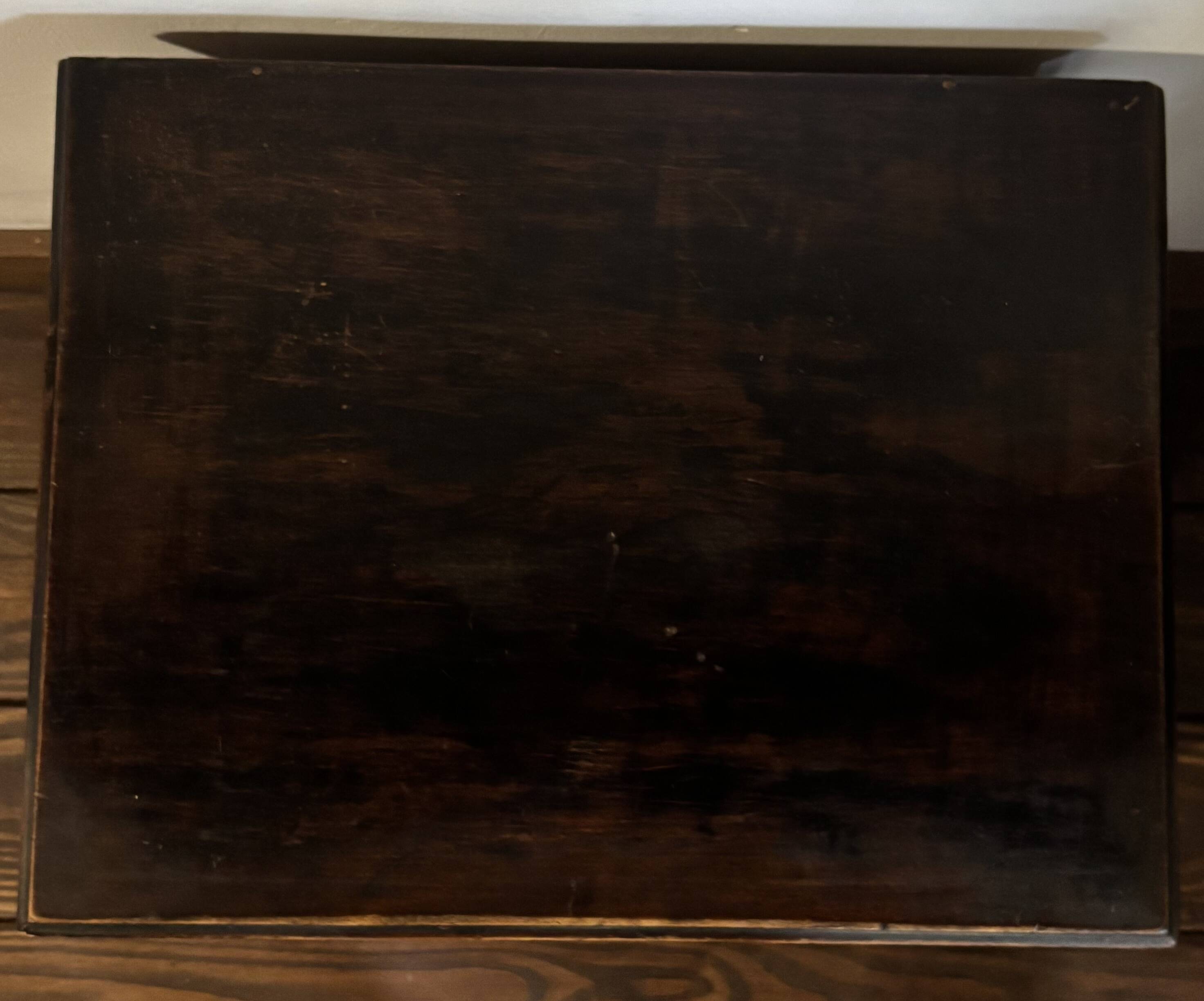 Petite commode ancienne en hêtre 3 tiroirs France Fin XIXe/début XXe