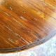 Harvestable winegrower's table in dark wood ⌀ 91 cm