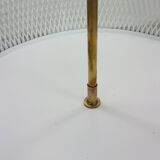 Vintage white metal and brass planter or basked, France 1960s